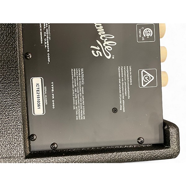 Used Fender Rumble 15 15W 1X8 Bass Combo Amp