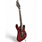 Used Schecter Guitar Research Damien Special Floyd Rose BLOOD RED Solid Body Electric Guitar