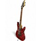 Used Schecter Guitar Research Damien Special Floyd Rose BLOOD RED Solid Body Electric Guitar