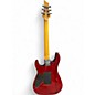 Used Schecter Guitar Research Damien Special Floyd Rose BLOOD RED Solid Body Electric Guitar