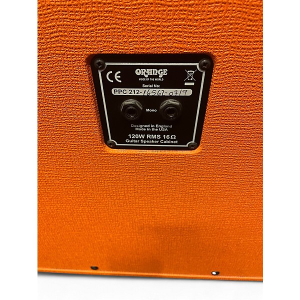 Used Orange Amplifiers PPC212C 2x12 120W Closed Back Guitar Cabinet