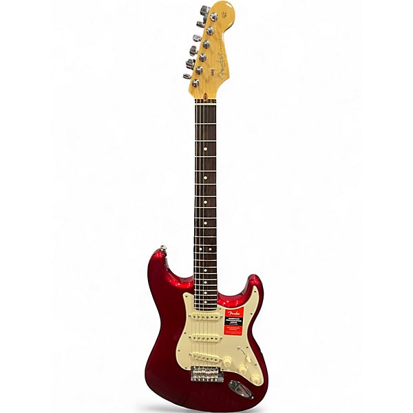 Used Fender American Professional Stratocaster SSS Candy Apple Red Metallic Solid Body Electric Guitar