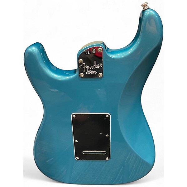 Used Fender American Elite Stratocaster Aqua Marine quilt Solid Body Electric Guitar