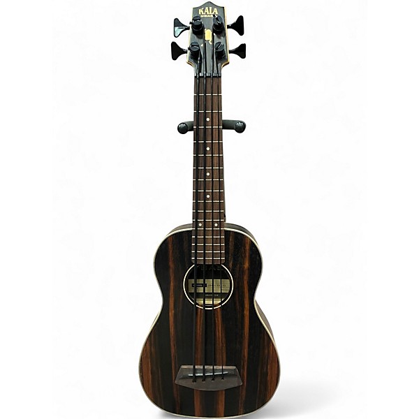 Used Kala Striped Ebony UBass Ebony Acoustic Bass Guitar