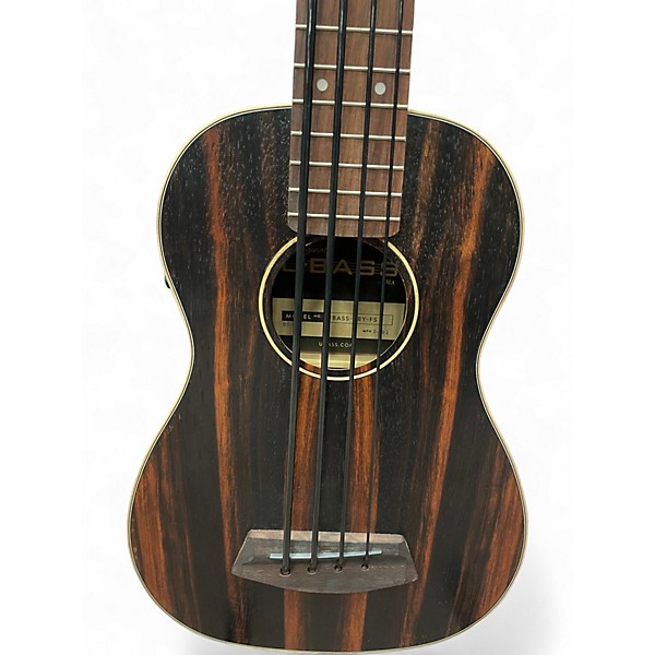 Used Kala Striped Ebony UBass Ebony Acoustic Bass Guitar