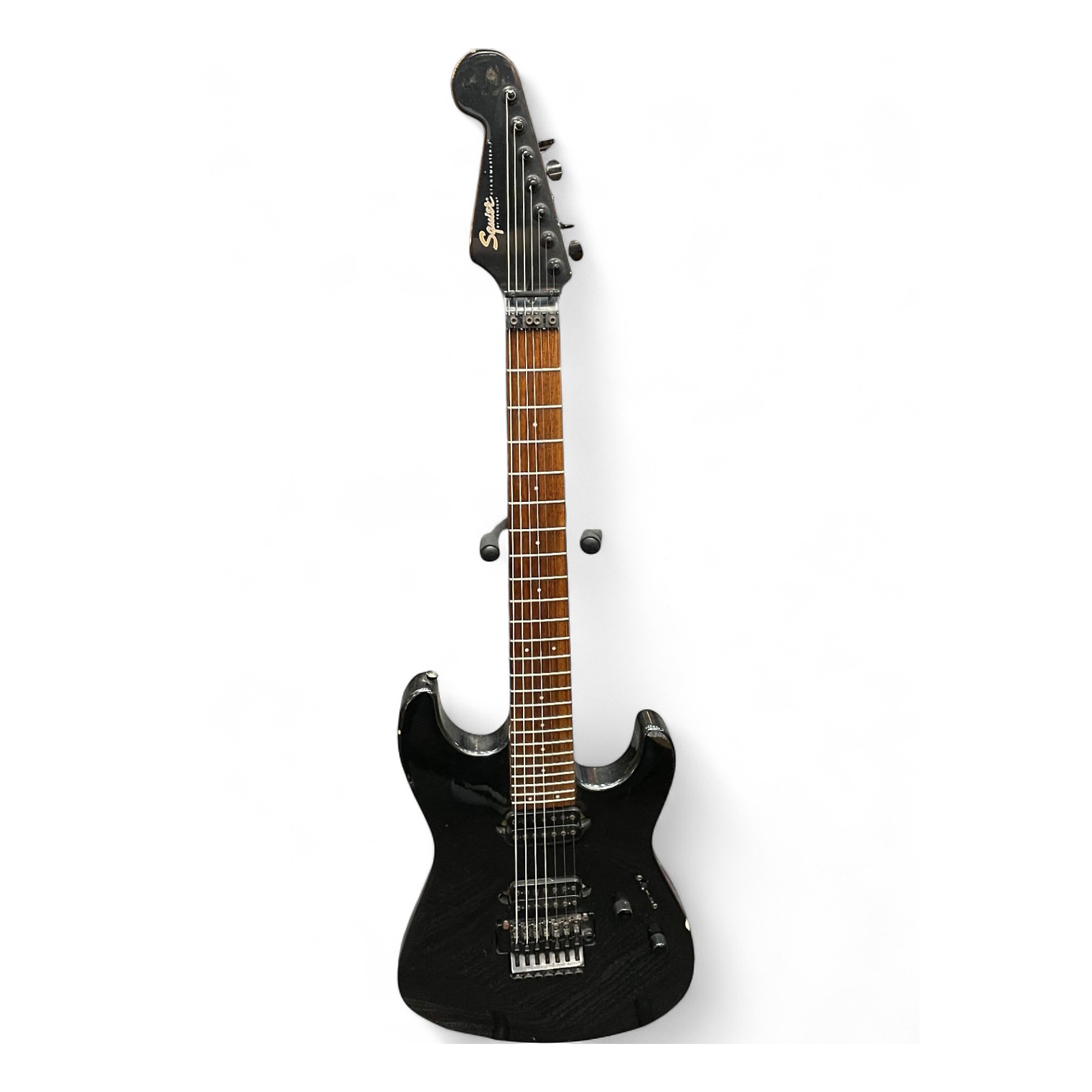 Used Squier Stagemaster 7 FR Black Solid Body Electric Guitar