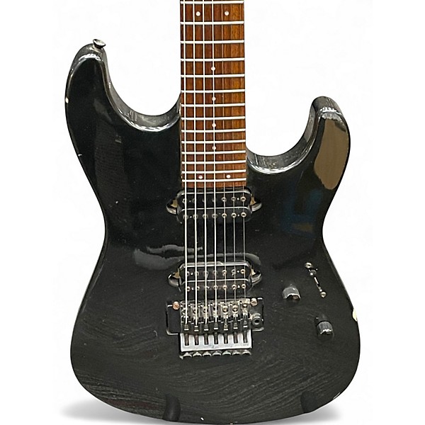 Used Squier Stagemaster 7 FR Black Solid Body Electric Guitar