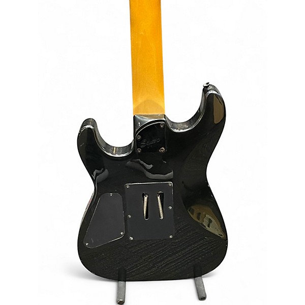 Used Squier Stagemaster 7 FR Black Solid Body Electric Guitar