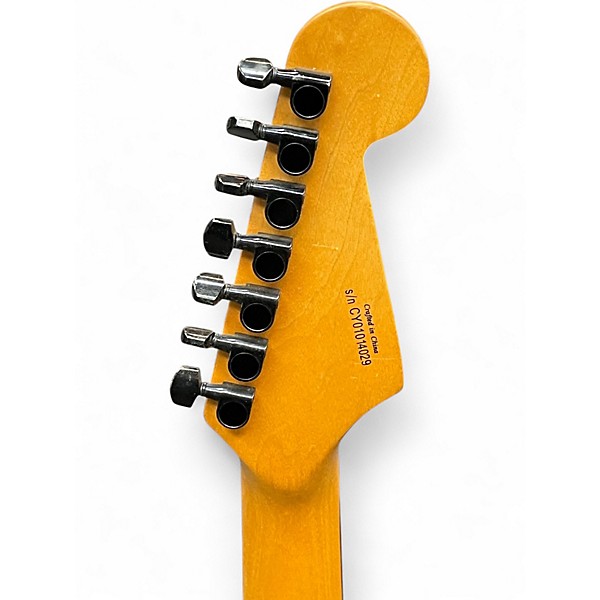 Used Squier Stagemaster 7 FR Black Solid Body Electric Guitar