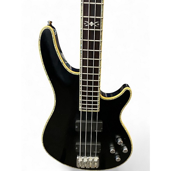 Used Schecter Guitar Research DIAMOND SERIES C4 ELITE Black Electric Bass Guitar