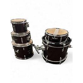 Used Ludwig 5 Piece Accent CS RUBY RED Drum Kit