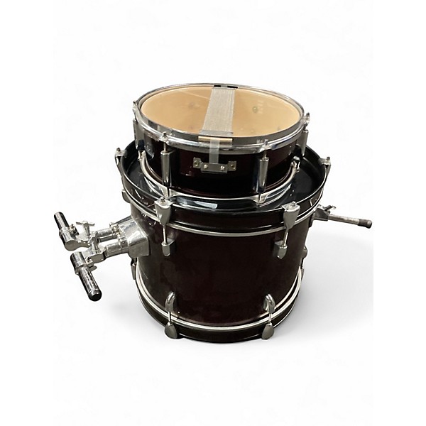 Used Ludwig 5 Piece Accent CS RUBY RED Drum Kit