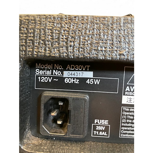 Used VOX AD30VT 1x10 30W Guitar Combo Amp