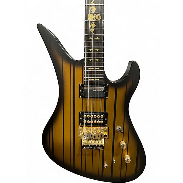 Used Schecter Guitar Research Synyster Gates Signature Custom S Gold Solid Body Electric Guitar