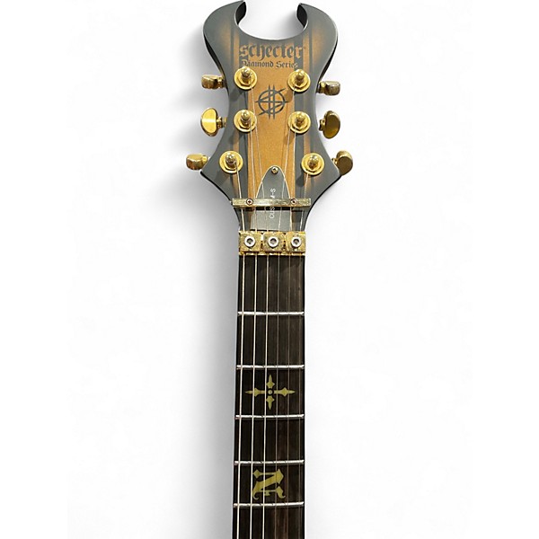 Used Schecter Guitar Research Synyster Gates Signature Custom S Gold Solid Body Electric Guitar