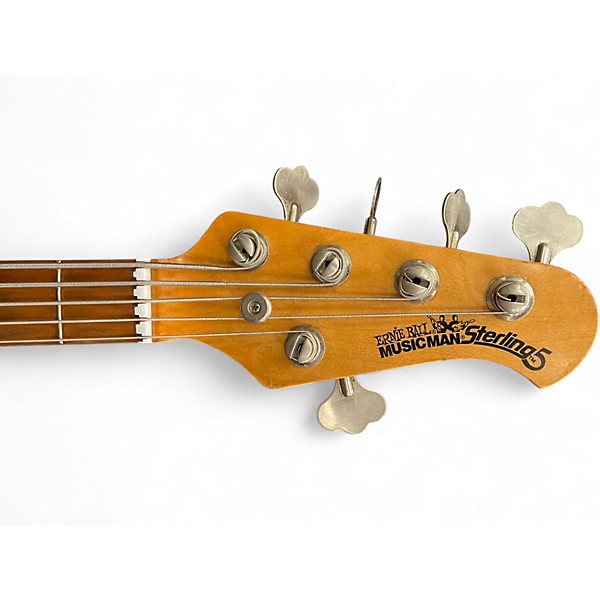 Used Ernie Ball Music Man Sterling 5 String Red Electric Bass Guitar