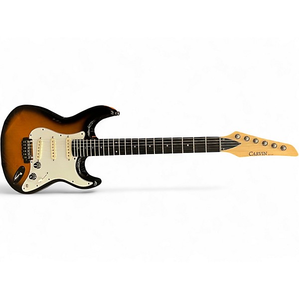 Used Carvin Bolt T 3 Tone Sunburst Solid Body Electric Guitar