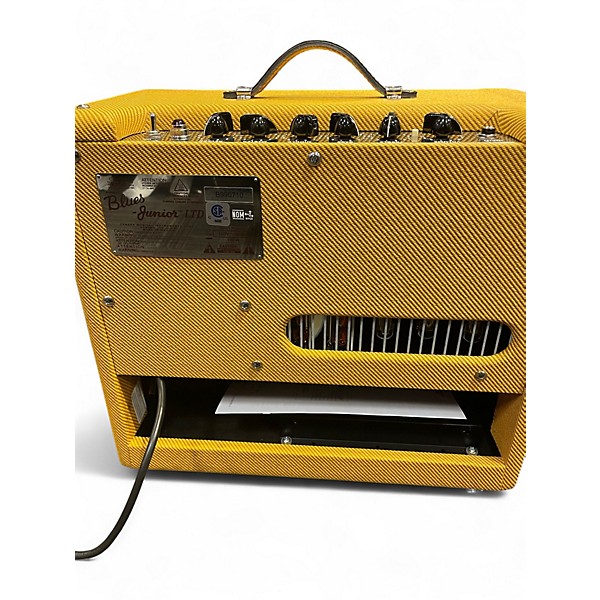 Used Fender Blues Junior Lacquered Tweed 15W 1x12 Tube Guitar Combo Amp
