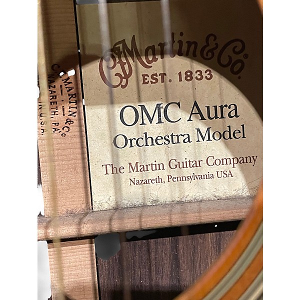 Used Martin OMC Aura Natural Acoustic Electric Guitar