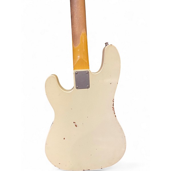 Used Nash Guitars TELE BASS RELIC WHITE Electric Bass Guitar