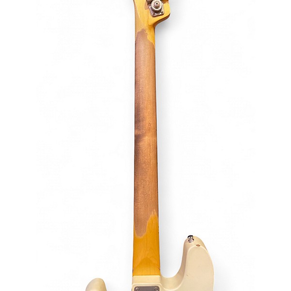 Used Nash Guitars TELE BASS RELIC WHITE Electric Bass Guitar