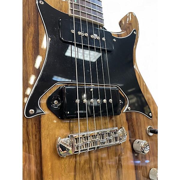 Used Giffin Guitars T2 Black Limba Natural Solid Body Electric Guitar