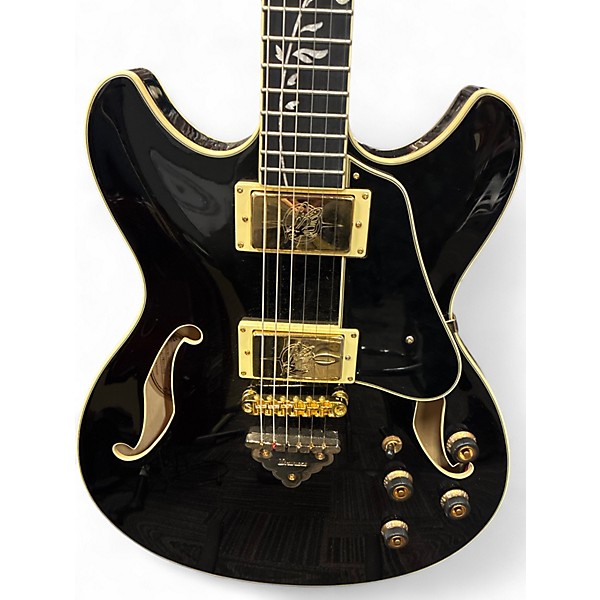 Used Ibanez AS93SP Artcore Expressionist Black Hollow Body Electric Guitar