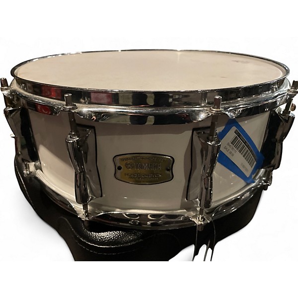 Used Yamaha 14X6 Stage Custom Snare White Drum