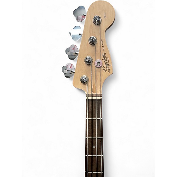Used Squier Affinity Jazz Bass Silver Electric Bass Guitar