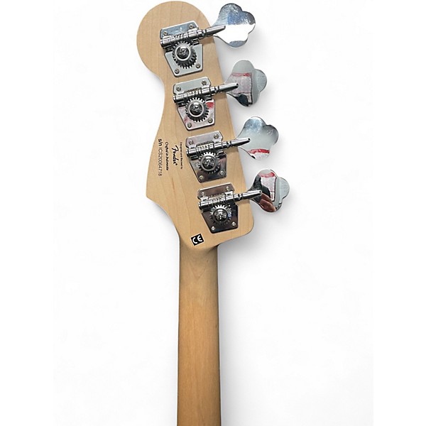 Used Squier Affinity Jazz Bass Silver Electric Bass Guitar