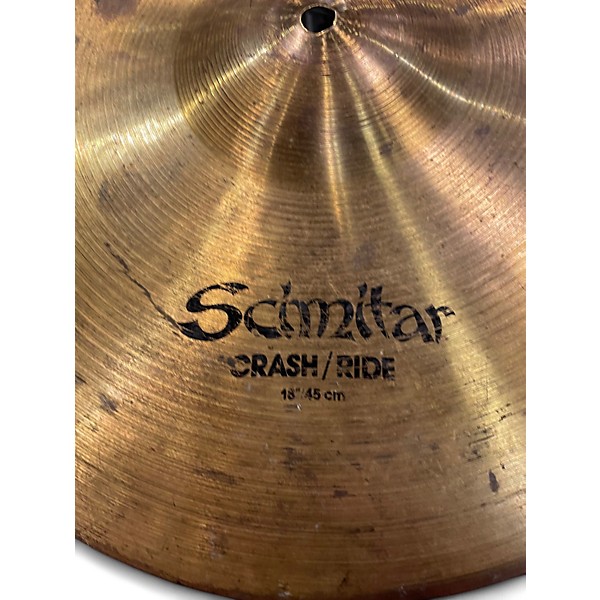 Used Zildjian 18in Scimitar Crash Ride Cymbal