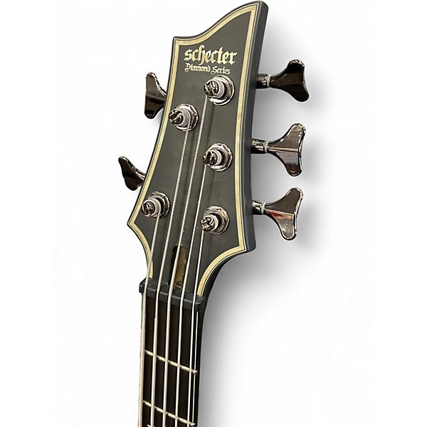 Used Schecter Guitar Research Hellraiser 5 String Trans Black Electric Bass Guitar