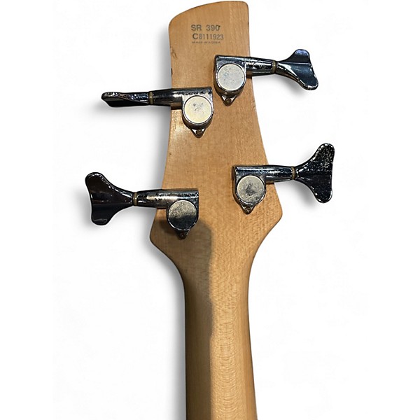 Used Ibanez sr390 Natural Electric Bass Guitar