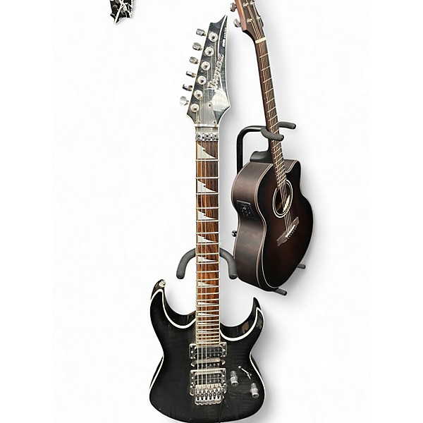 Used Ibanez rg4exfm1 BLACK Solid Body Electric Guitar