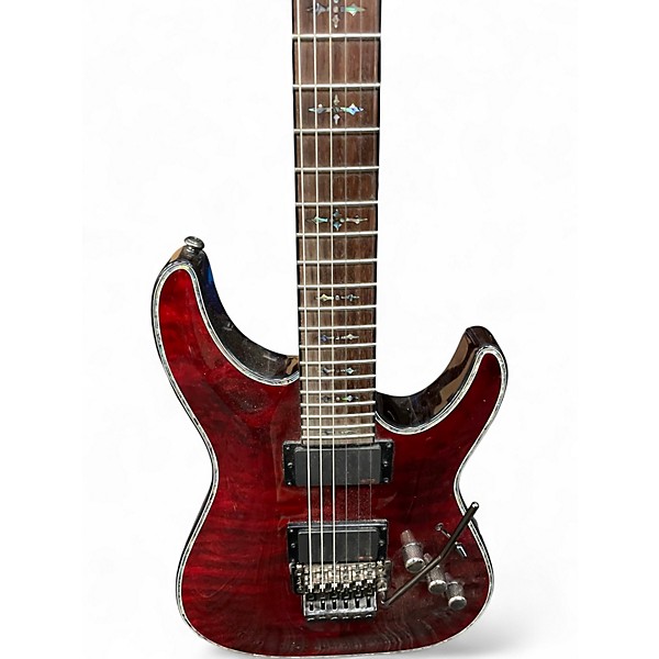 Used Schecter Guitar Research Hellraiser C1 red Solid Body Electric Guitar