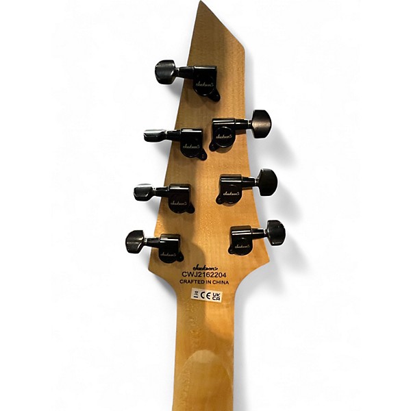 Used Jackson Dinky JS22Q-7 DKA HT Black Solid Body Electric Guitar