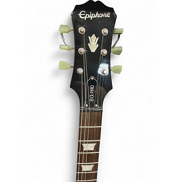 Used Epiphone SG Pro Black Solid Body Electric Guitar