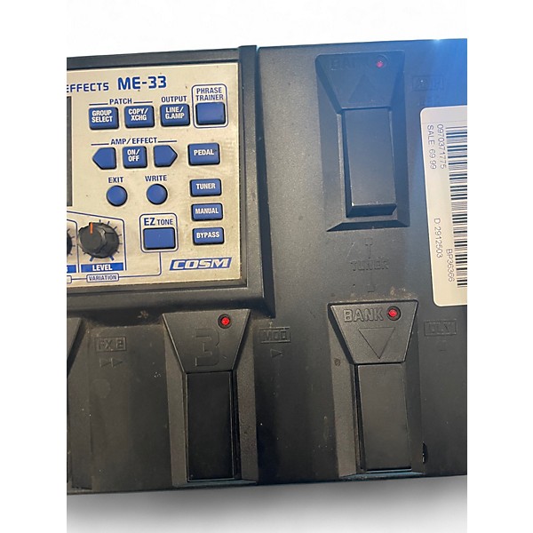 Used BOSS ME33 Effect Processor