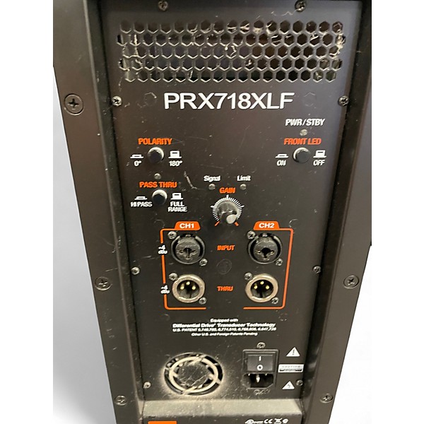 Used JBL PRX718XLF Unpowered Subwoofer