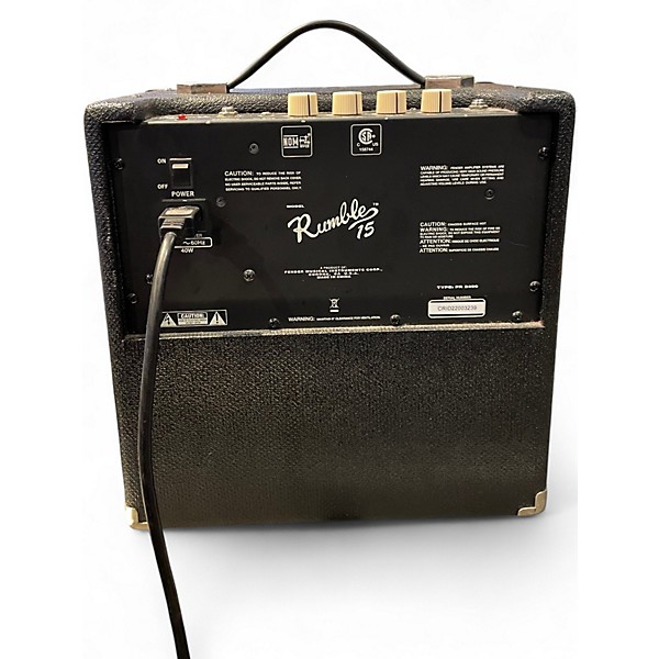 Used Fender Rumble 15 15W 1X8 Bass Combo Amp