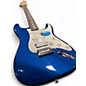 Used Fender Standard Stratocaster HSS Electron Blue Metallic Solid Body Electric Guitar