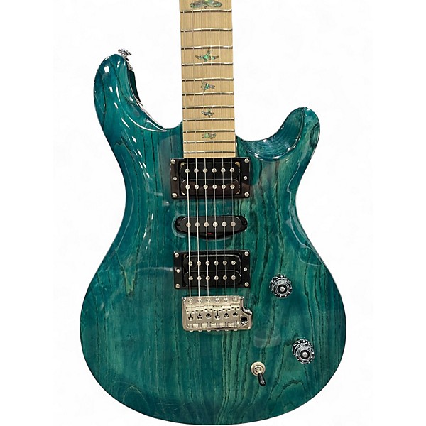 Used PRS Swamp Ash Special IRIS BLUE Solid Body Electric Guitar