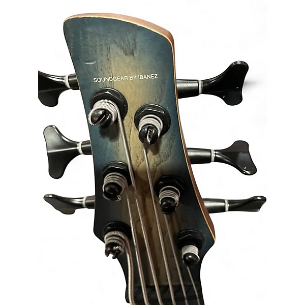 Used Ibanez SR606E COSMIC BLUE BURST Electric Bass Guitar