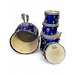 Used Ludwig 4 Piece Accent Blue Drum Kit