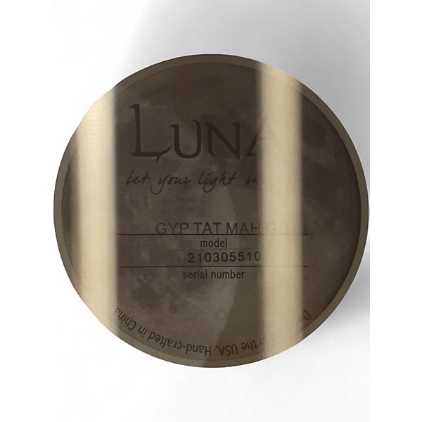 Used Luna Gypsy Tattoo Mahogany Mahogany Acoustic Electric Guitar