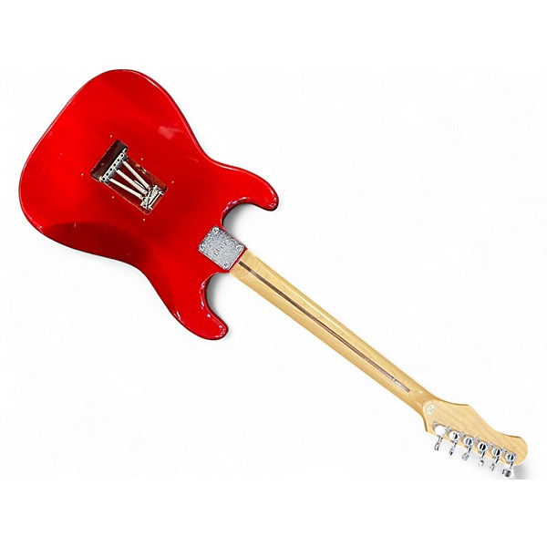 Used Stagg STRAT STYLE Candy Apple Red Solid Body Electric Guitar