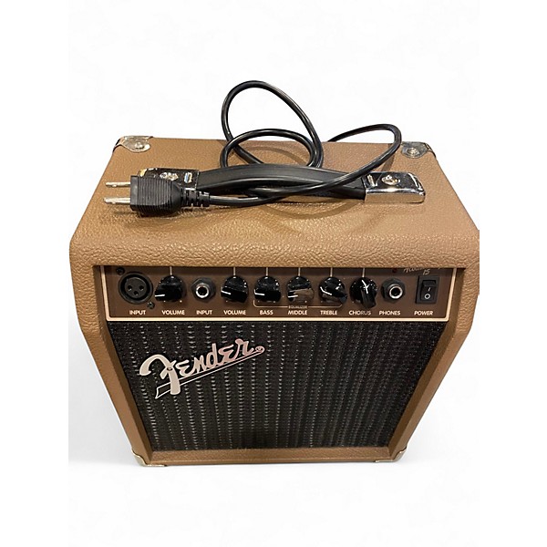 Used Fender Acoustasonic 15 Acoustic Guitar Combo Amp
