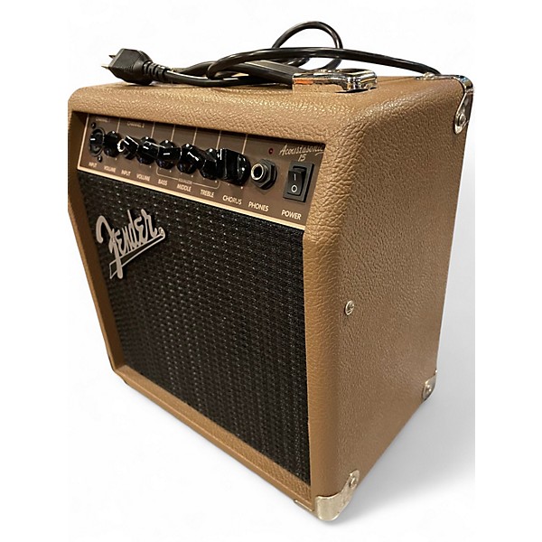 Used Fender Acoustasonic 15 Acoustic Guitar Combo Amp