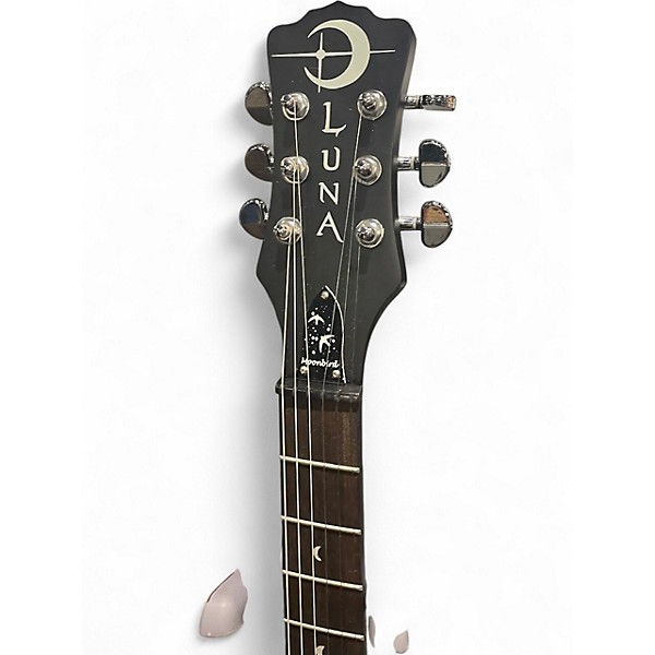 Used Luna Moonbird Bluegrass Resonator Black Banjo