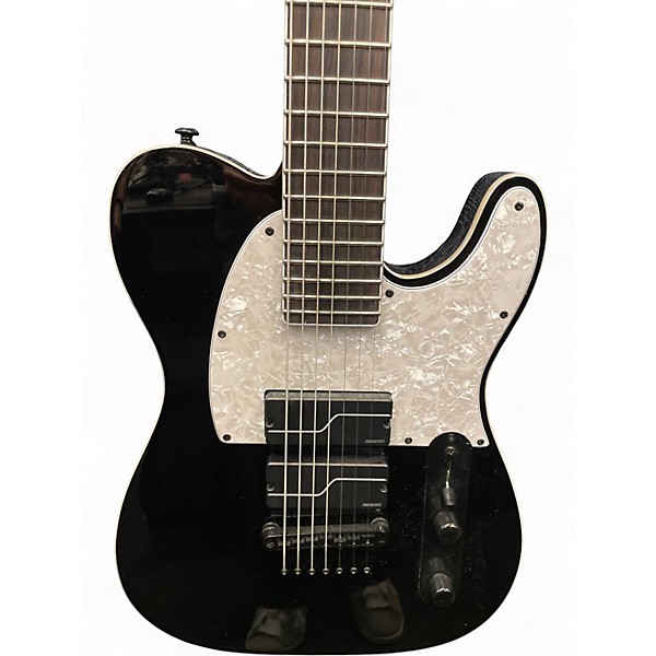 Used ESP LTD SCT607B Stephen Carpenter Signature 7 String Black Solid Body Electric Guitar